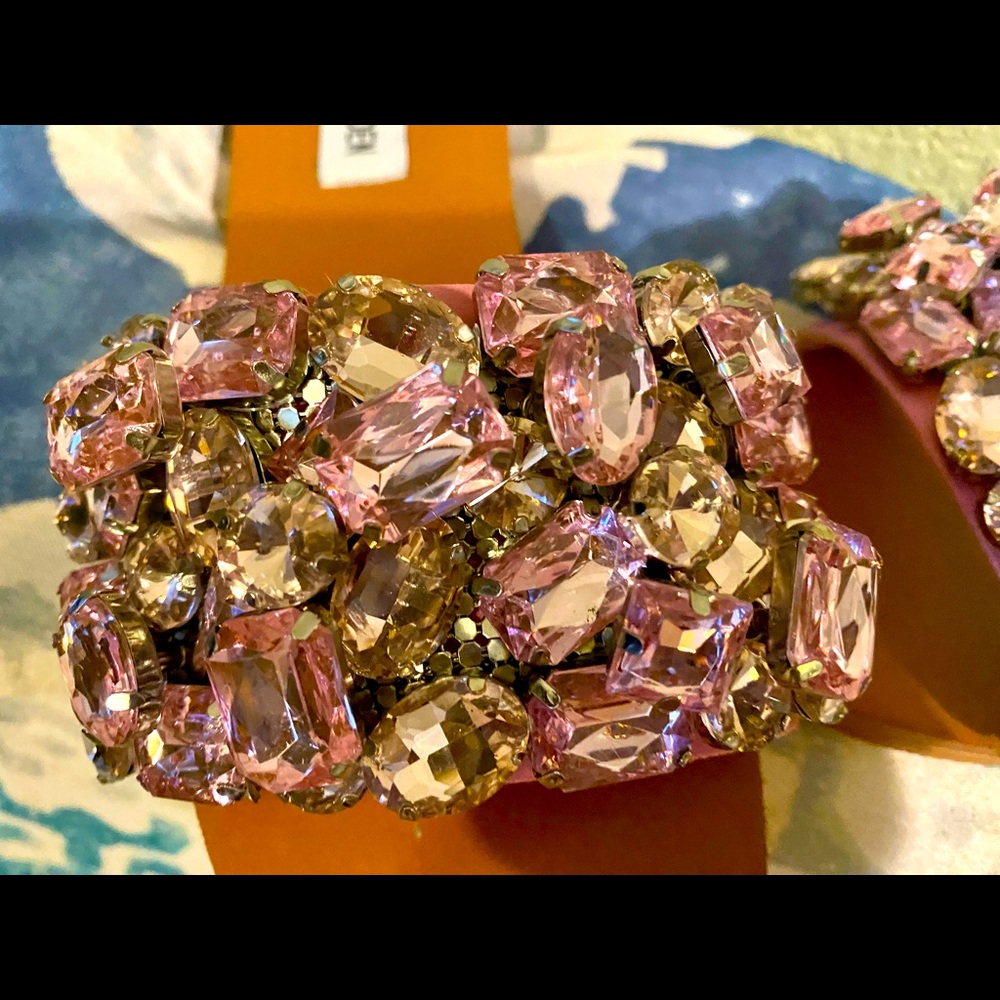 Steve Madden Bedazzled Rhinestone Sandals